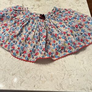 Indigo Vibrant Floral Patterned Skirt